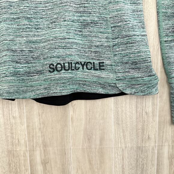 Lululemon Shirt Womens 6 Soulcycle Runderful Long Sleeve Heathered Green Top - Picture 3 of 13